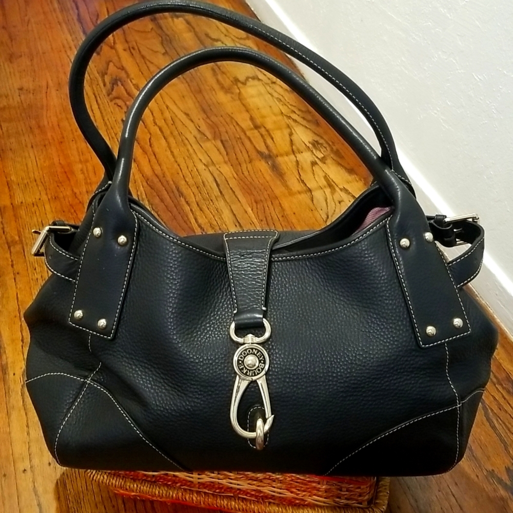 Dooney & Bourke Black Leather Satchel